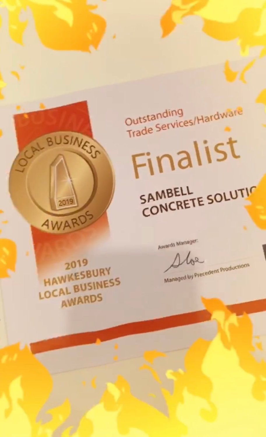 Finalist 2019 Local Business Awards